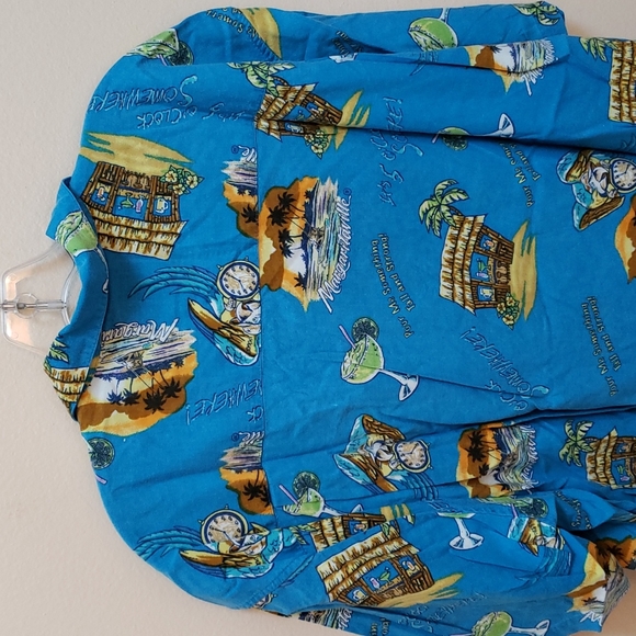 Margarittaville 5 oclock somewhere button up - Picture 4 of 5